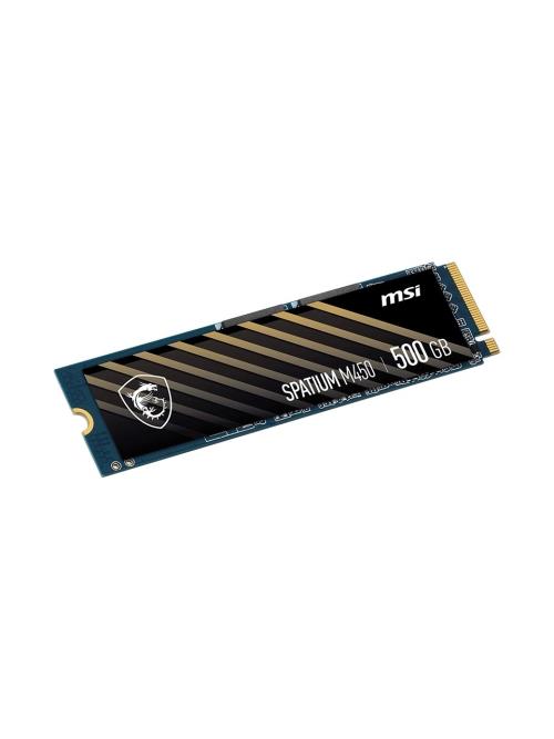 MSI 500GB SPATIUM M450 NVME M.2 SSD R:3600 W:2300,PCIe 4.0,3D NAND,Gen4